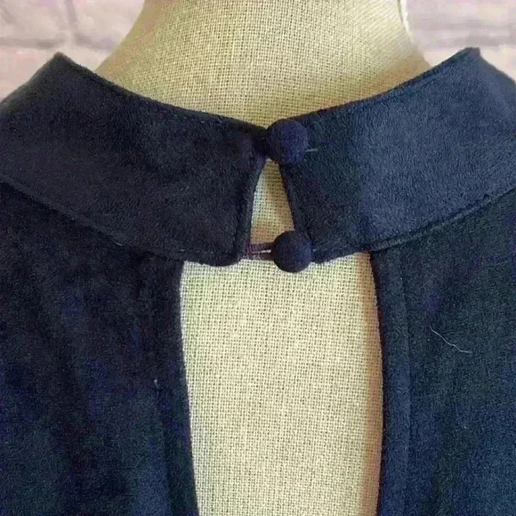Altar'd State Faux Suede Navy dress Size L - Picture 7 of 9